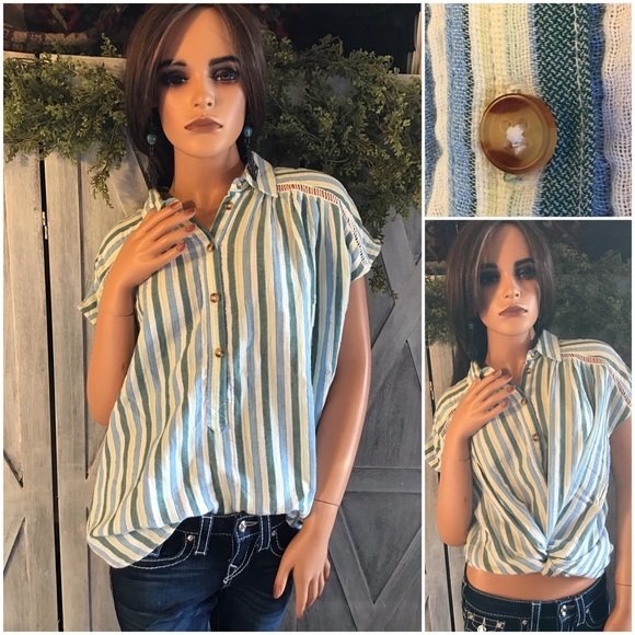 Anthropologie Tops - Anthropologie Pilcro Striped Boxy Oversize Tunic